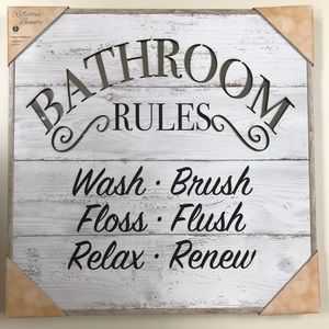 Bathroom rules sign NEW
